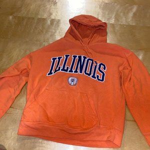Unisex University of Illinois Hoodie Size Large